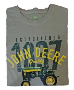 John Deere Herren Olivgrün Thermo Langarm Pullover Gr. L - Bild 1 von 4
