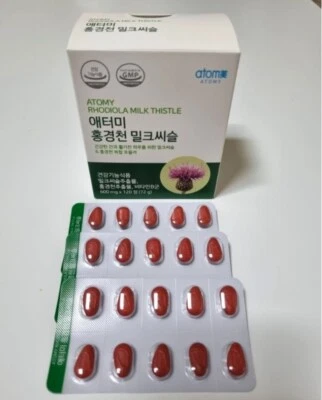 Расторопша родиола ATOMY поддерживает здоровье печени 120 таблеток сделано в Корее - Изображение 1 из 4