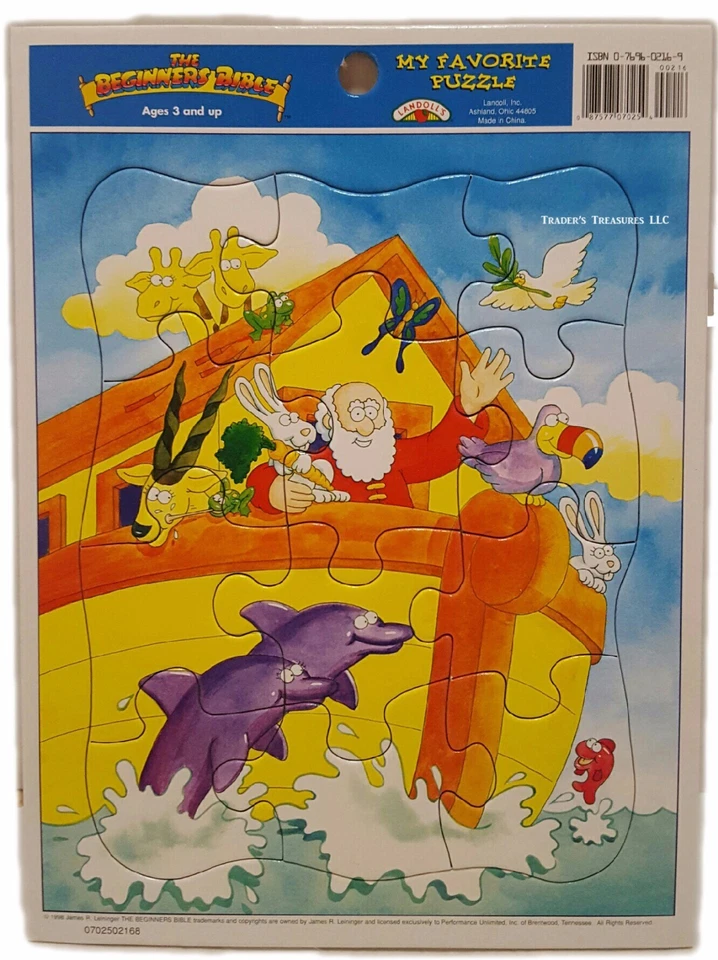 Rompecabezas cristiano para niños Arca de Noé animales Biblia edades 3+ NUEVO 12 piezas Foto 1 de 1