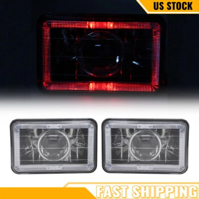 Faro sellado 2 piezas 4x6 pulgadas LED haz para Chevy S10 Blazer 1994 1995 1996 1997 Foto 1 de 4