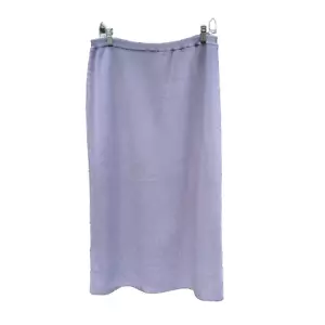 Eileen Fisher gonna donna taglia XL viola maxi 100% lana merino pull on dritta - Foto 1 di 9