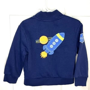 GoodLad  3T embroidered rocket ship explorer full zip sweatshirt - Picture 1 of 6