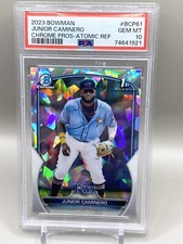 2023 Bowman JUNIOR CAMINERO 1st Chrome Prospects Atomic Refractor PSA 10 GEM MT