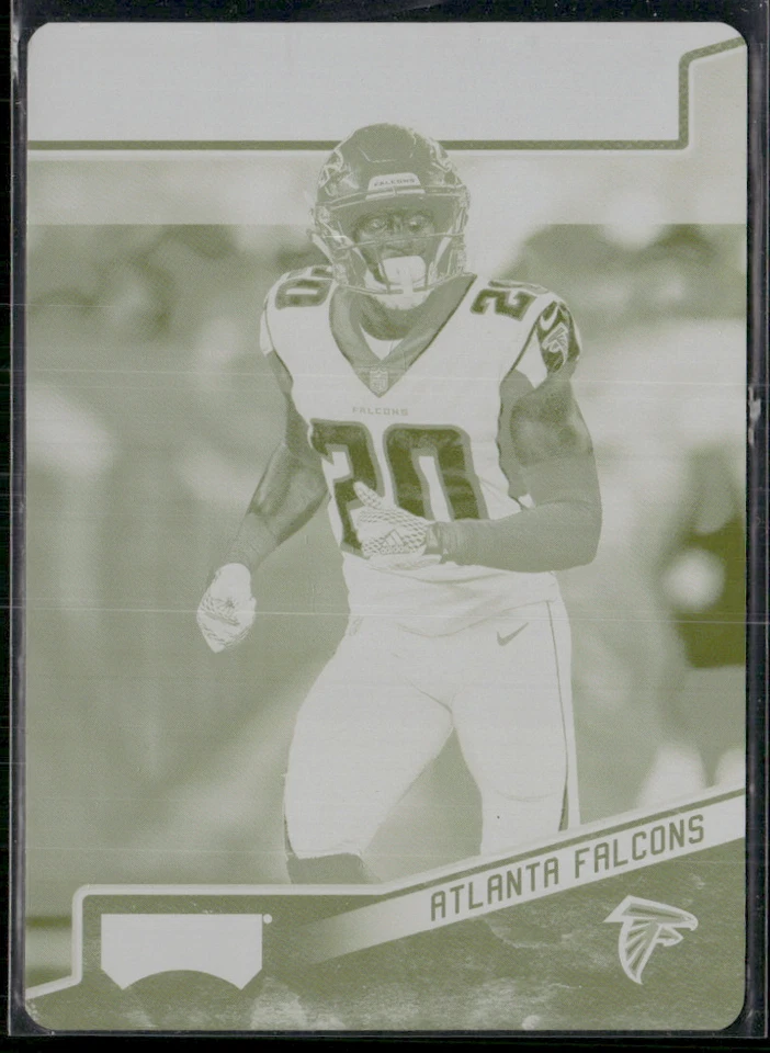 Isaiah Oliver 2018 Playoff RC Yellow Printing Plate 1/1 - Image 1 of 2