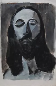 Raymond TRAMEAU - Peinture originale - Le Christ ressuscité - Picture 1 of 3