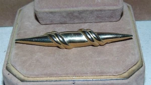 PIN BROCHE VINTAGE TONO DORADO 3 1/2" - Imagen 1 de 2