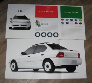 Neon Car AD 1994 Plymouth Dodge White original magazine pages advertisement - Picture 1 of 1