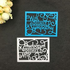 Mit Tiefster Sympathie Stanzformen Schablonen für DIY Prägewerkzeuge Dekor