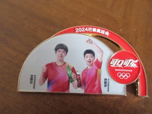 Pin Paris 2024 Coca-Cola Wang Chuquin Sun Yingsha Tischtennis table tennis China - Picture 1 of 2