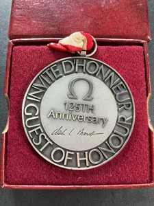 OMEGA Novedad 125 Aniversario Evento Limitado Producto Genuino Medalla Medalla - Imagen 1 de 4