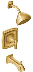 New Moen Voss Posi-Temp Pressure Balancing Tub and Shower Trim Kit Brushed Gold - Picture 1 of 2