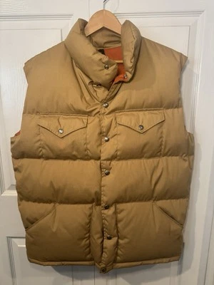 Mens THE NORTH FACE Vintage 70’s/80’s Goose Down Puffer Vest Brown Tag Sz XL - Image 1 of 4