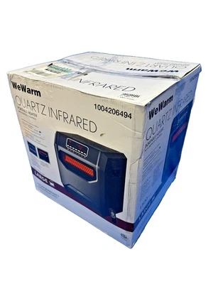 WeWarm 6 Element Quartz Infrared Electric Space Heater w/Remote Black New - Image 1 of 4