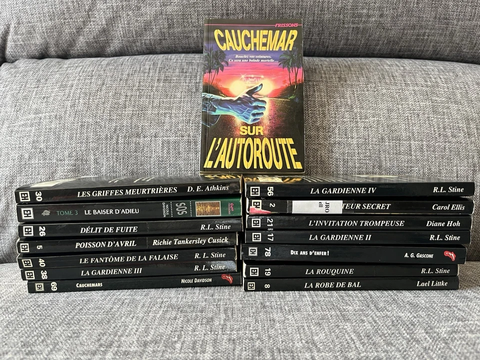 Lot de 15 livres Frissons Cauchemars Gardienne Poisson d’avril French Horreur - Image 1 of 4