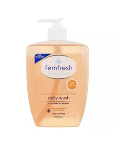 Femfresh Daily Wash 600mL Pump Everyday Intimate Care pH Balanced 100% Soap Free - Picture 1 of 2