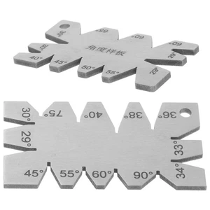 Herramienta de medición de ángulo de 2 piezas regla carpintería transportador instrumento de medición - Imagen 1 de 10