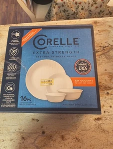 Corelle Dinnerware Set Winter Frost White Chip Resistant 16-Piece Service for 4 - Picture 1 of 1