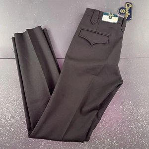 Circle S Herrenhose 30 schwarz Western ungesäumt Knöchelfarbe 41 30" Taille neu mit Etikett USA - Bild 1 von 8