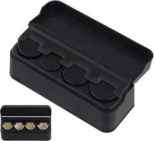 Scatola Portamonete – Contenitore Compatto per Monete Euro Da Auto E Casa – Orga - Foto 1 di 7