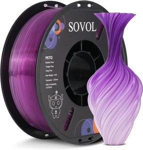 Sovol PETG Filament 1.75mm 1kg, 3D Drucker Mehrfarbig Gradienten Filament, - Bild 1 von 5
