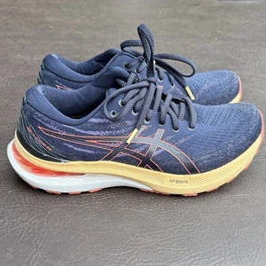Zapatos para correr Asics Gel Kayano 29 talla 10 azul marino y naranja - Imagen 1 de 8