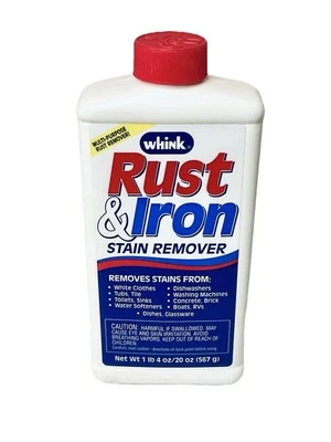 WHINK RUST & IRON STAIN REMOVER MULTI-PURPOSE 20 OZ 1997 OLD STOCK - Image 1 of 4