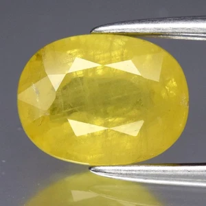 💎 1,53ct 7,5x5,8mm Oval Gelber Saphir - Madagaskar Edelstein - Bild 1 von 4