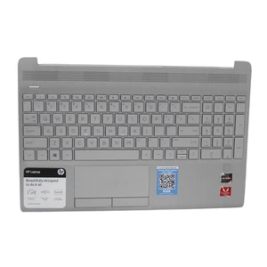 L52154-001 HP PALMREST NATSILV W/KB BL FOR 15-DW3058CL - "GRADE A" - Picture 1 of 1