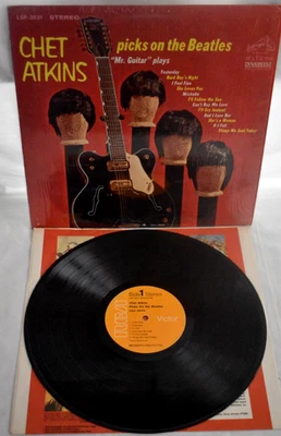 CHET ATKINS PICKS ON THE BEATLES 1966 RCA Victor STEREO SHRINK WRAP VG - Image 1 of 4