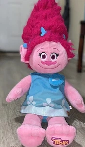 Build A Bear Trolls Princess Poppy Stuffed Doll 23" Plush BABW Pink DreamWorks - Picture 1 of 9