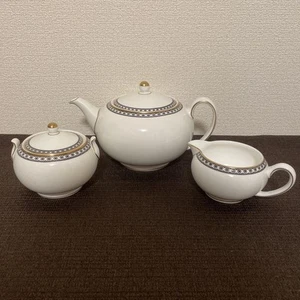 Wedgwood Eurander Teiera Nera Zuccheriera Creamer - Foto 1 di 10
