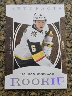 2022-23 Upper Deck Artifacts Rookies Wood Kaedan Korczak #197 Rookie RC - Image 1 of 2