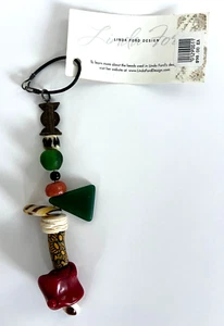 Boule Stamm Anhänger mit afrikanischen Perlen - Linda Ford Design - Bild 1 von 4