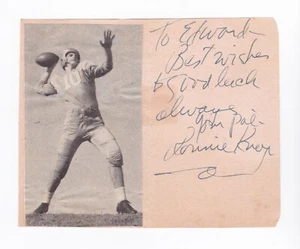 Ronnie Knox Vintage signed Autogramm Album Seite (NFL, NCAA, CFL) - Bild 1 von 1