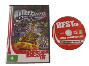 Rollercoaster Tycoon 3 PC CD ROM Game G Region Free 2004 Atari No Manual Tested - Picture 1 of 7
