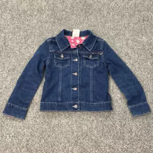 Hello Kitty Denim Jacket Girls Size 6 Blue Sanrio Bejeweled Stretch - Picture 1 of 11