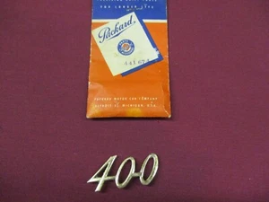 1953 Packard "400" Script Plate 441674 NOS - Picture 1 of 1
