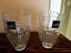 Pair of Rogaska Handmade Lead Crystal Glasses Made in Slovenia - New - Picture 1 of 5