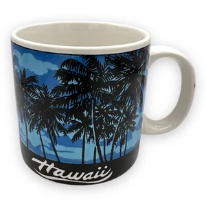 Vintage Hawaii Souvenir Palm Tree Coffee Tea Cup Mug  - Picture 1 of 5