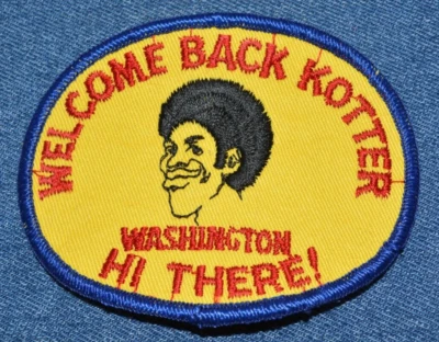 Original NOS Vintage 70s WELCOME BACK KOTTER 4" Patch TV Show Sitcom Washington - Image 1 of 3