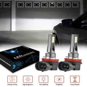 2 un. luces antiniebla blancas H8/H11 100W 6000K para Nissan Murano Rouge Sentra 2015-2017 - Imagen 1 de 11