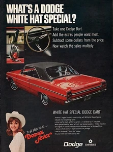1969 Dodge Dart White Hat Special Original Color Print Ad  - Picture 1 of 1