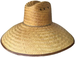 Headchange 7 Inch Brim Mexican Palm Straw Lifeguard Hat Big Super Wide Shade - Picture 1 of 3