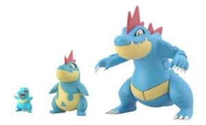 Pokemon Scale World Johto Region Totodile Croconaw Feraligatr 1/20 Figure New JP - Picture 1 of 24