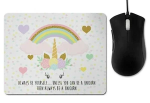 Einhorn Maus Matte, Mauspad, Gummi, Tochter, Mama, Freund Geburtstagsgeschenk - Bild 1 von 1
