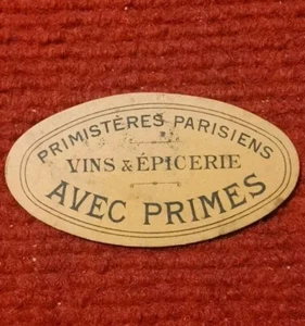 Nécessité ♦Bon Pour  15 Primes Carton ♦ Primistères Parisiens VINS et ÉPICERIE - Imagen 1 de 2