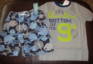 Gymboree Entrenamiento de Primavera Azul Béisbol Pantalones Cortos y Camisa NUEVO CON ETIQUETAS 4 4T Deportes OFERTA - Imagen 1 de 2