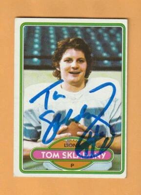 Tom Skladany Detroit Lions AUTO Signed 1980 Topps Ohio State Buckeyes 1O - Image 1 of 2