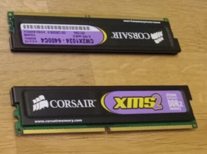 Corsair XMS2 2GB (2x 1GB) 800MHz DDR2 CM2X1024-6400C4 Excellent Condition - Picture 1 of 1