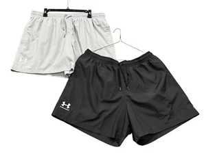 NEW Under Armour Men's Woven Volley Shorts Black/Gray Size X-Large XL NWT - Picture 1 of 7
